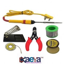 OkaeYa 6 in1 Electric Soldering Iron Stand Tool Wire Stripper Kit 